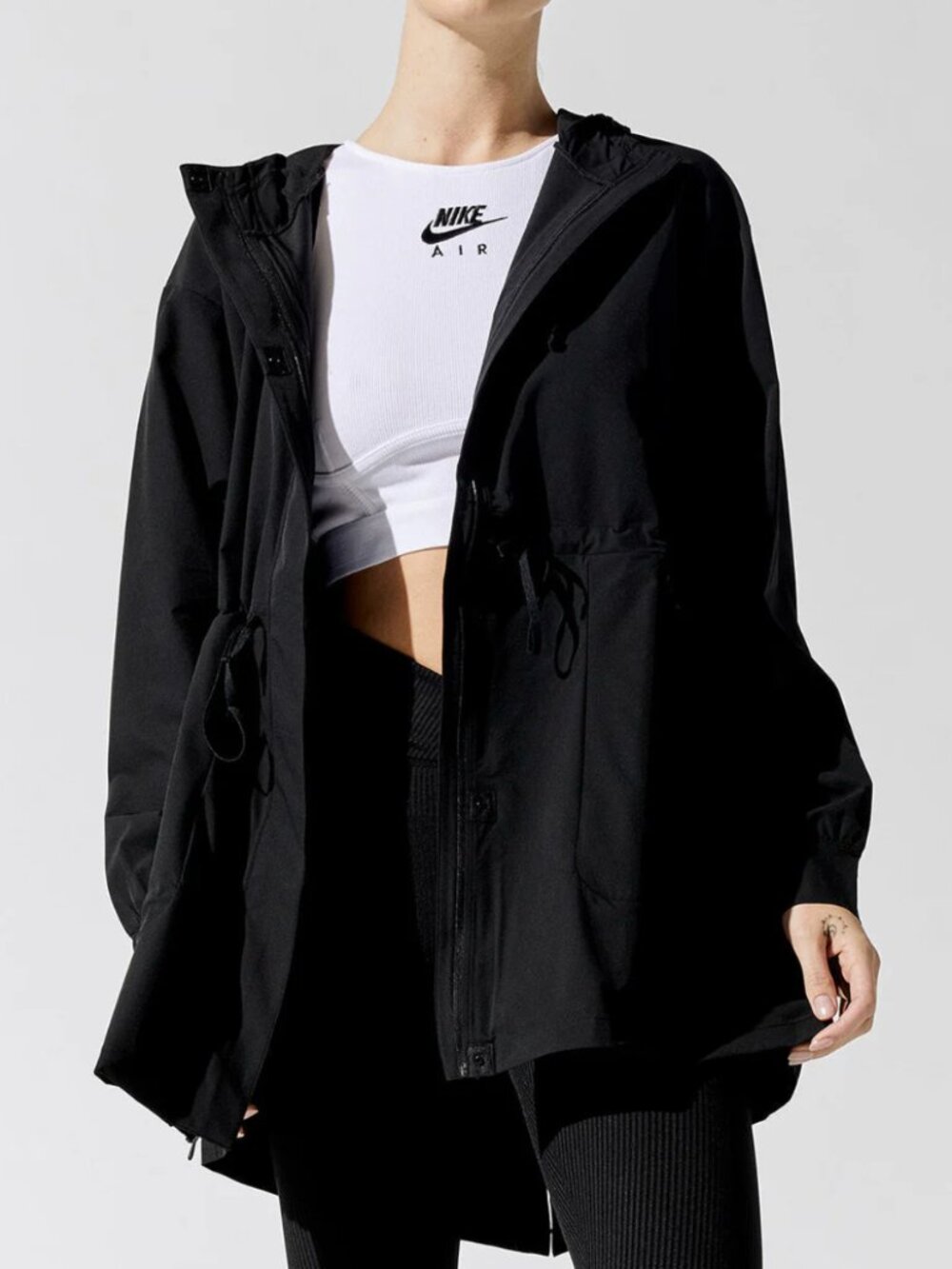 NWOT Nike Dri-FIT Bliss Luxe Hooded Nylon Jacket, NWOT, Ladies Size S